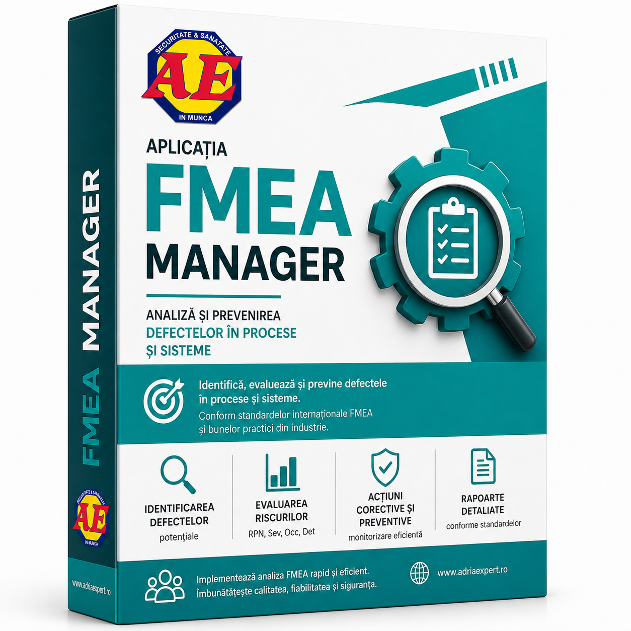 Software inclus: FMEA Manager aplicatia fmea manager