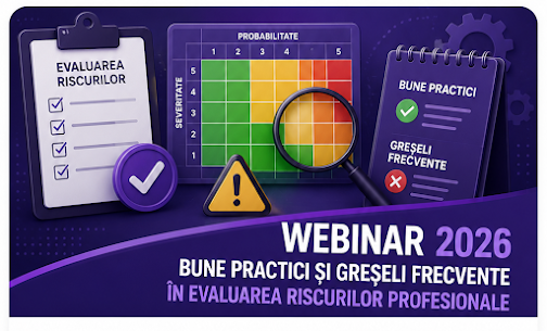 Webinar bune practici în evaluarea riscurilor