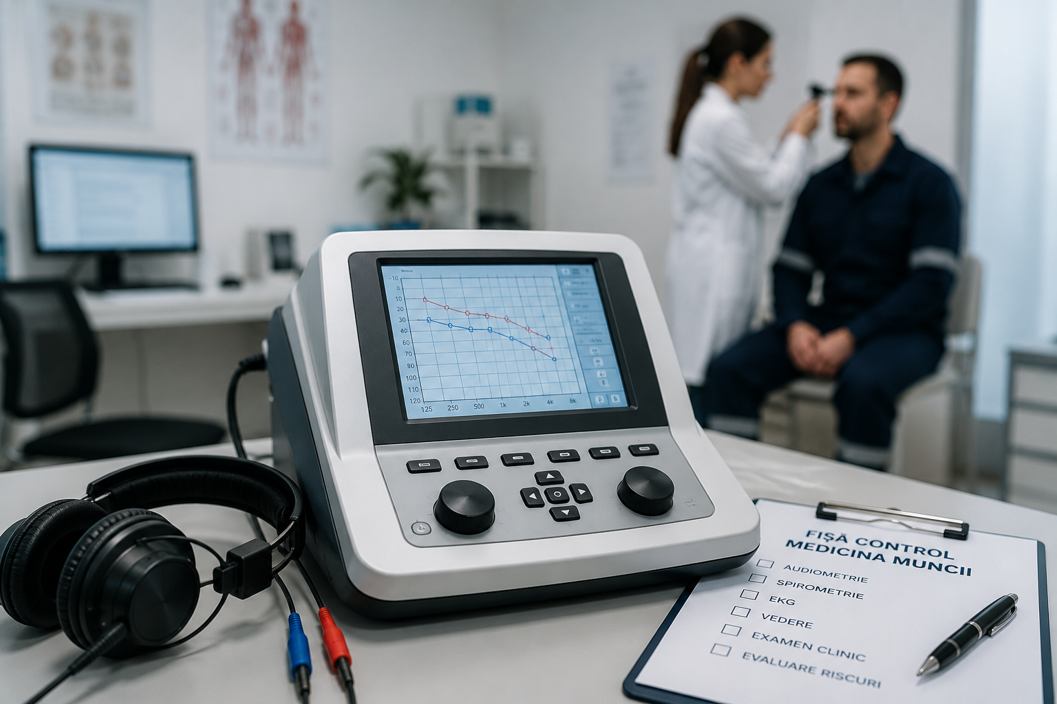 Control oftalmologic realizat cu echipament medical